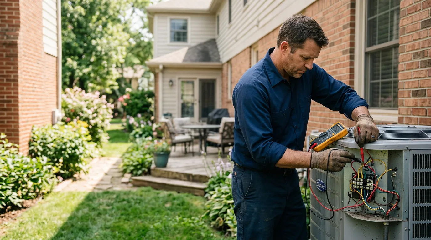 HVAC technician working near Gamaliel, KY